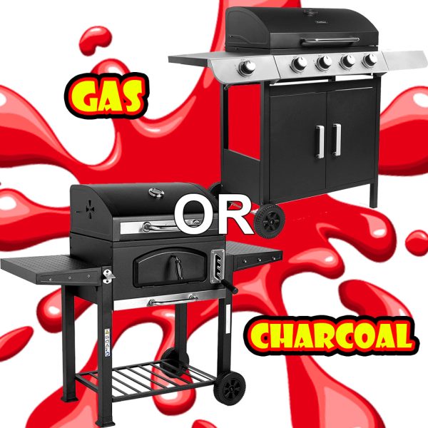 VONHAUS GAS OR CHARCOAL GARDEN BBQ!