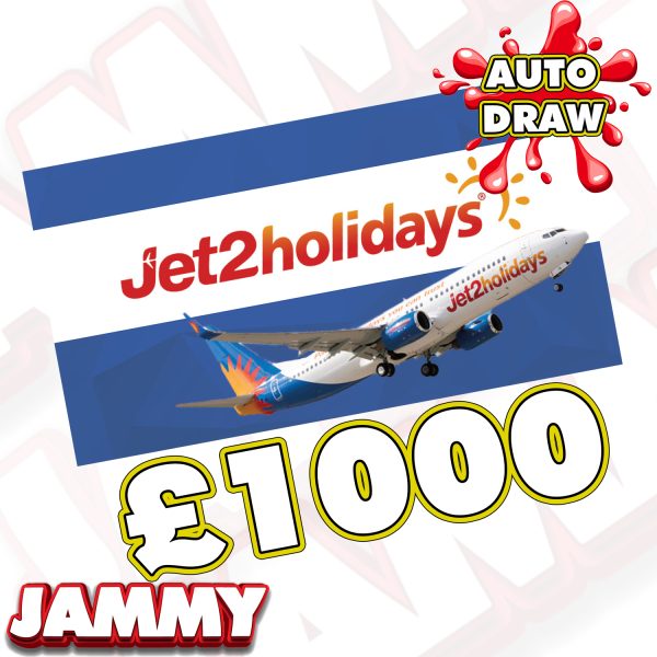 £1000 JET2 HOLIDAY GIFT CARD or £1000 CASH + NEIGHBOURS!