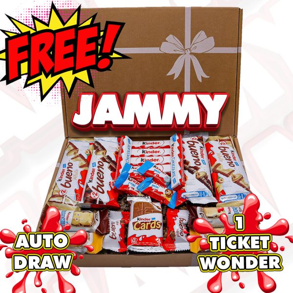 JAMMY FREEBIE MULTIWIN - CHOCS & SITE CREDIT - 1 TICKET PER PERSON!