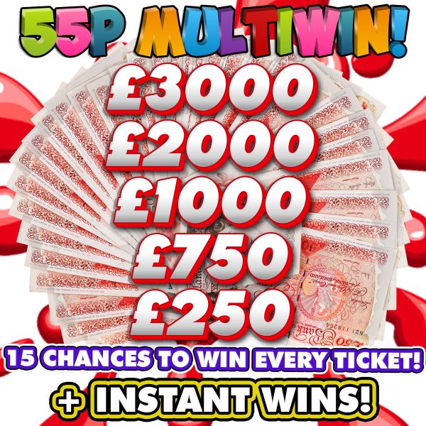 MINI MULTIWIN - 5 CASH WINNERS, INSTANT WINS & NEIGHBOURS!